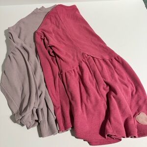 Pink and purple Arula shirts size X/A